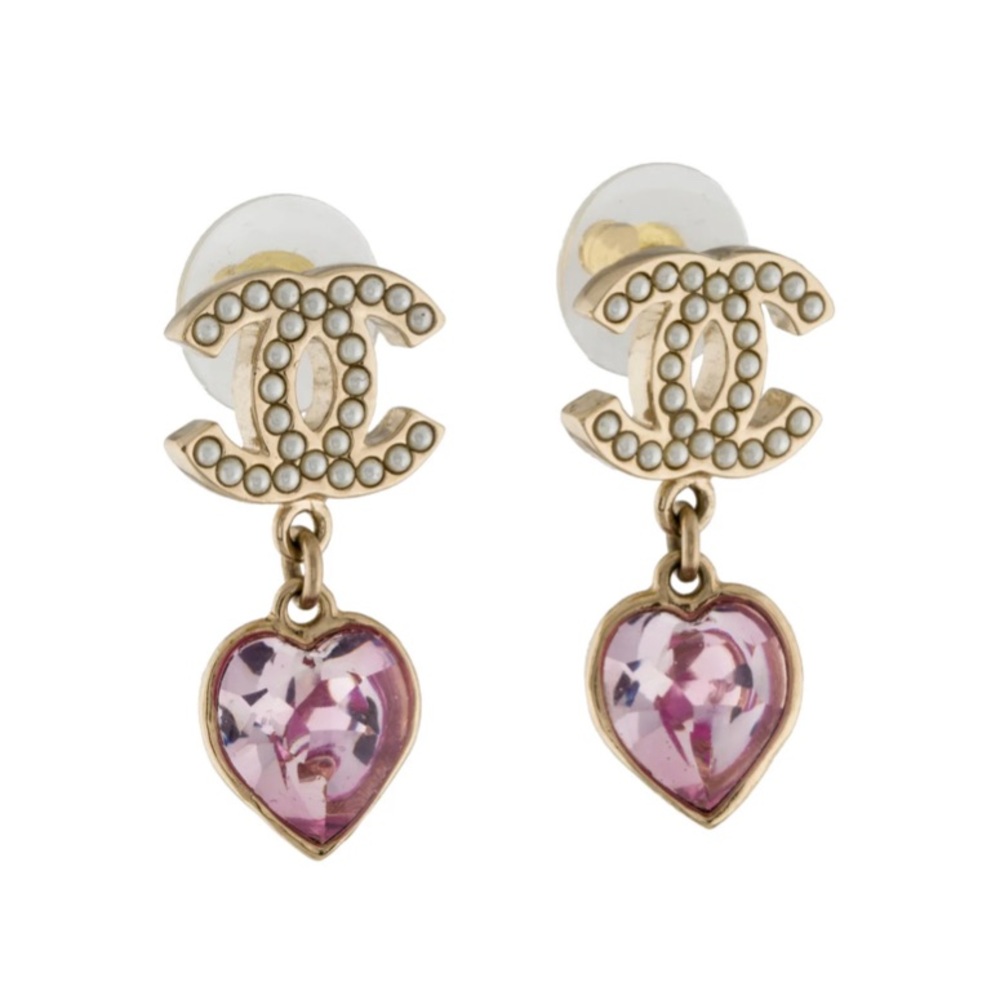 ❌SOLD!!❌ Chanel Heart Drop Earrings